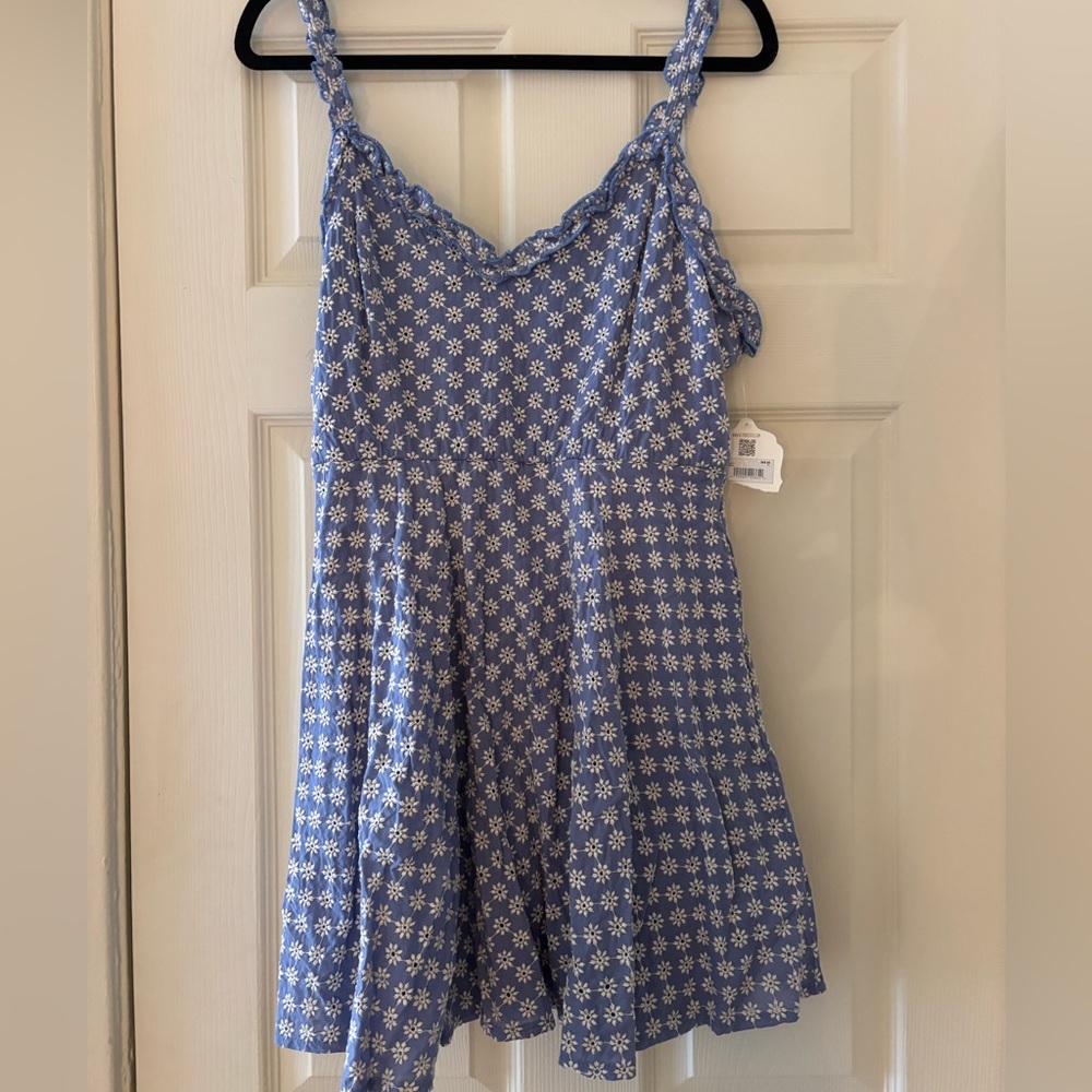 Alter’d State Blue Embroidered Daisy Dress